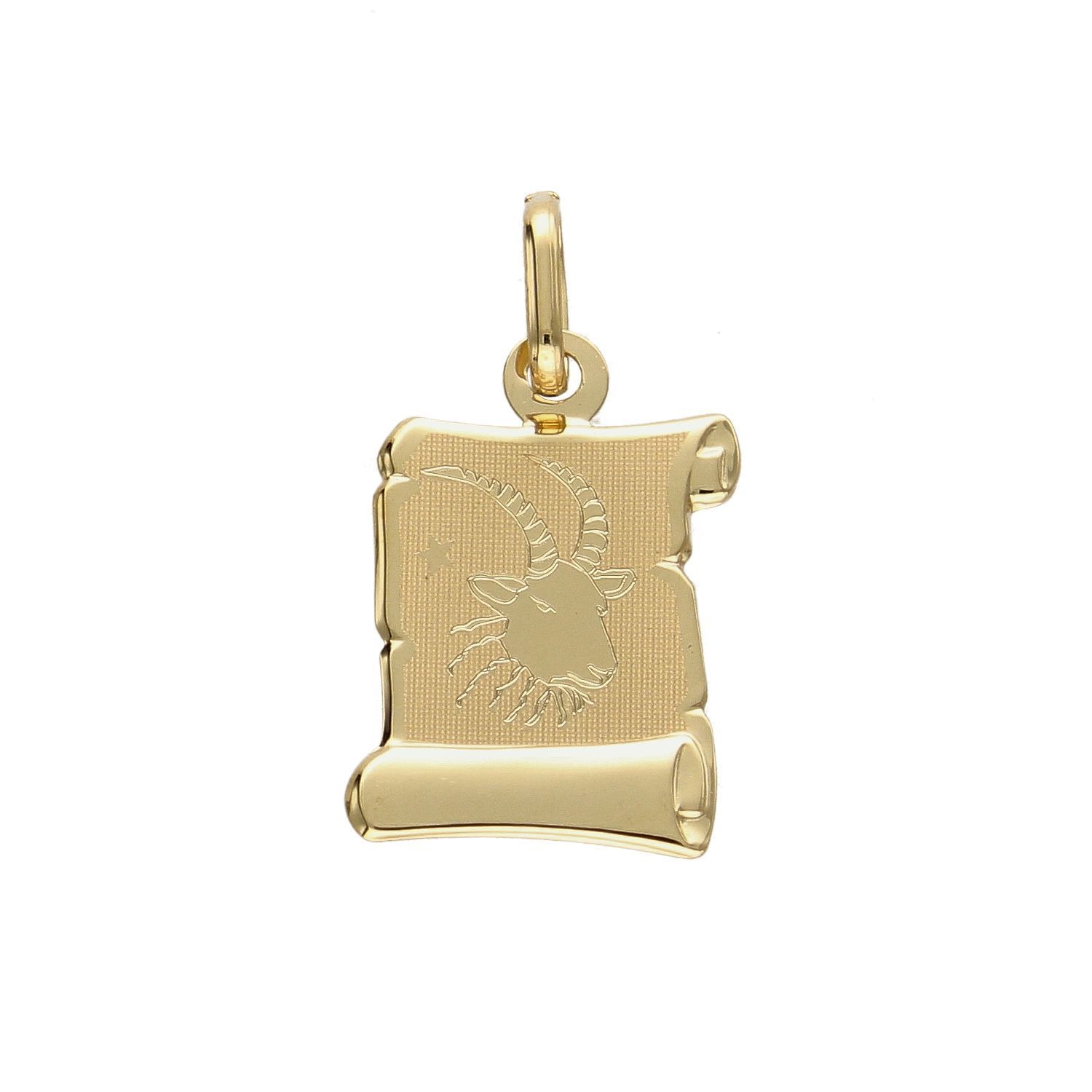 Złota zawieszka znak zodiaku Koziorożec ZA 5412.jpg